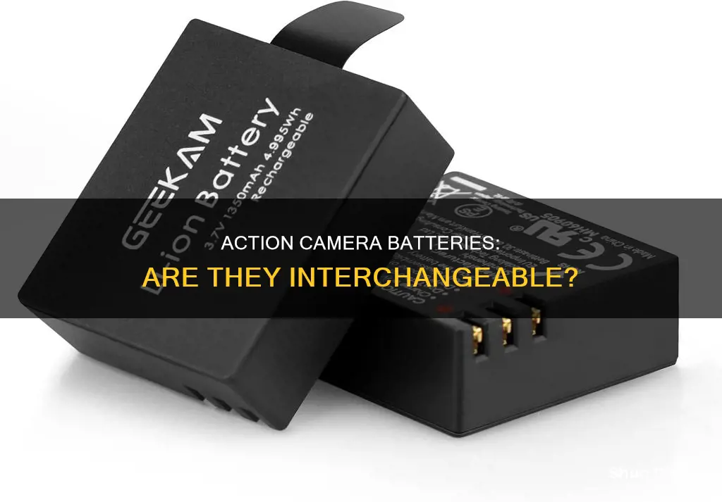 are all action camera batteries the same