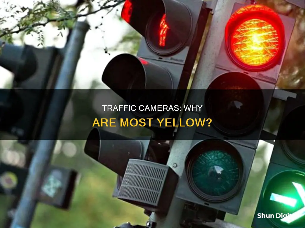 are all traffic cameras yellow