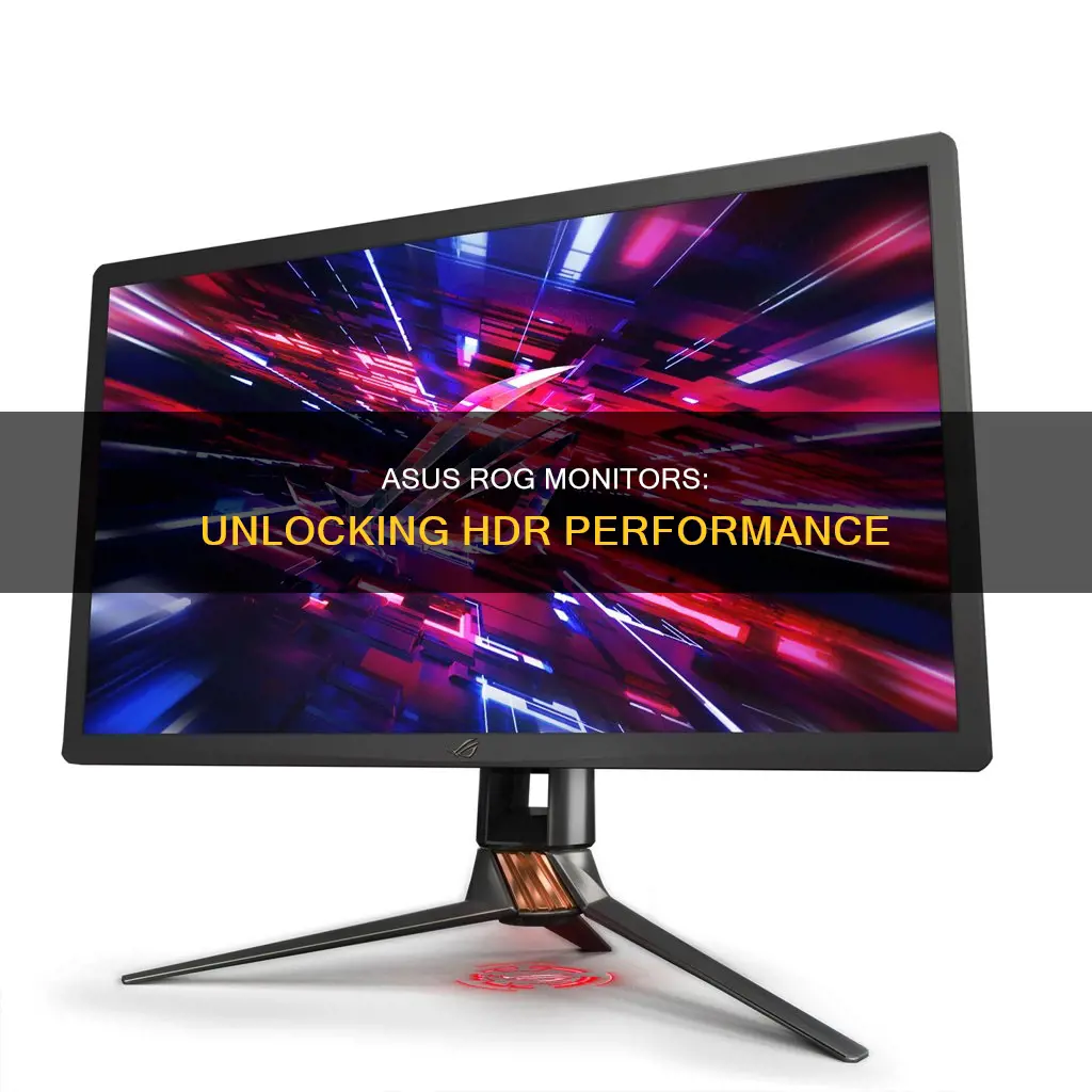 are asus rog monitor have hdr