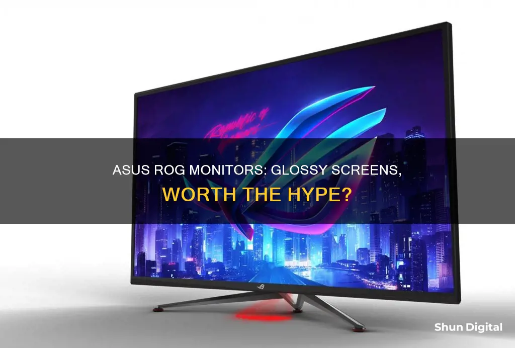 are asus rog monitors glossy