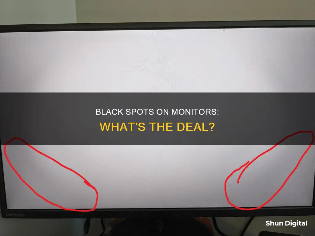 are black spots on monitors normal