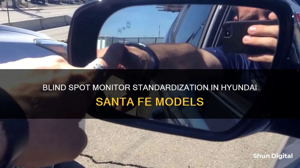 are blind spot monitors standard on hyundai santa fe