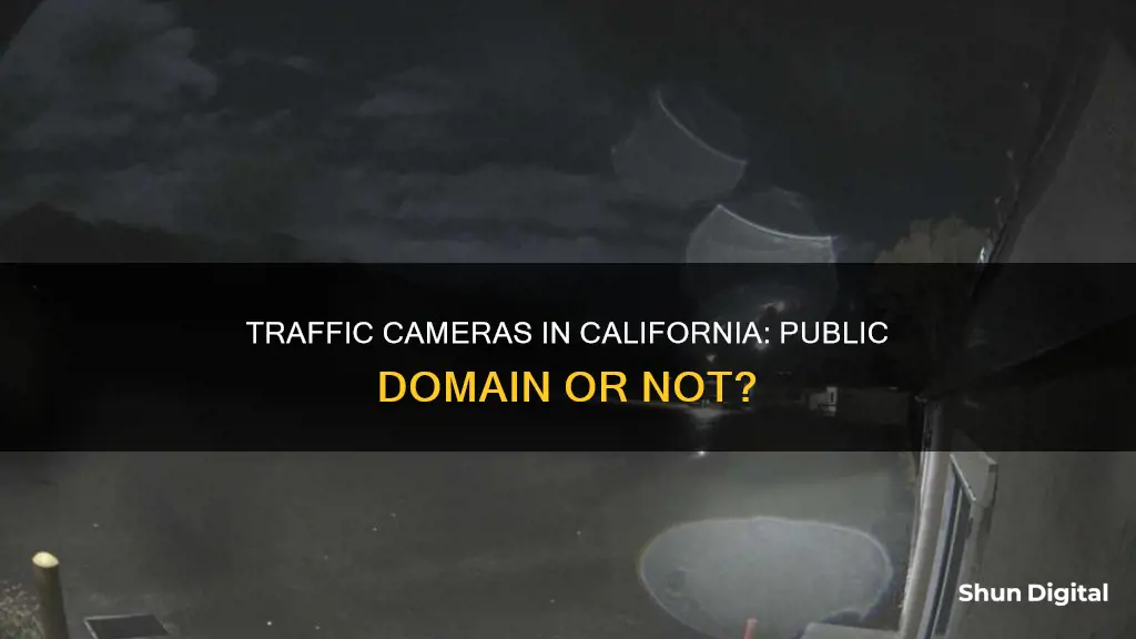 are california traffic cameras public domain