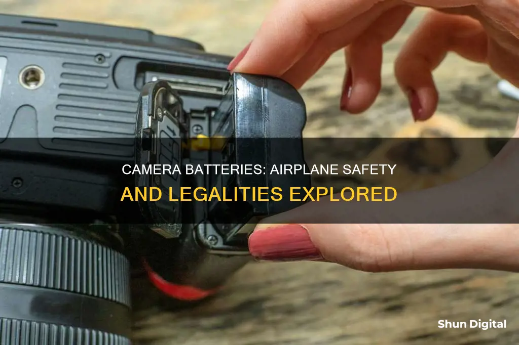 are camera batteries illegal on an airplane