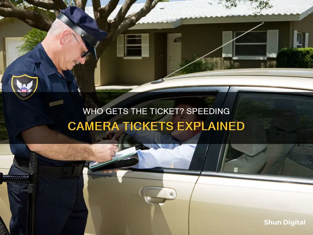 are camera speeding tickets issued to the vehicle or driver