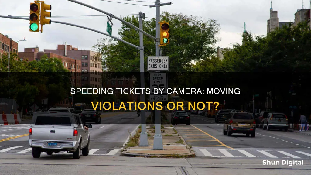 are camera speeding tickets moving violations