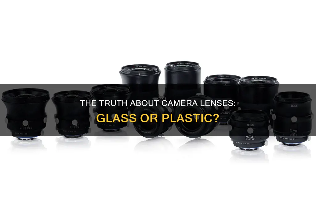 are carl zeiss camera lenses glass or plastic