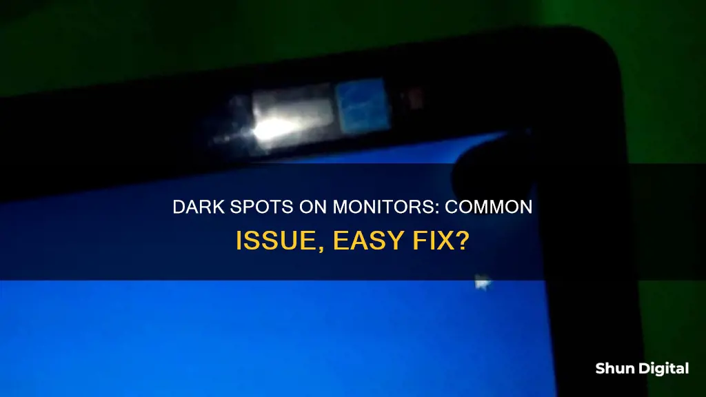 are dark spots on monitors common