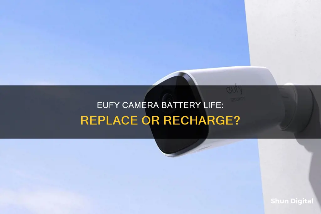 are eufy camera batteries replaceable