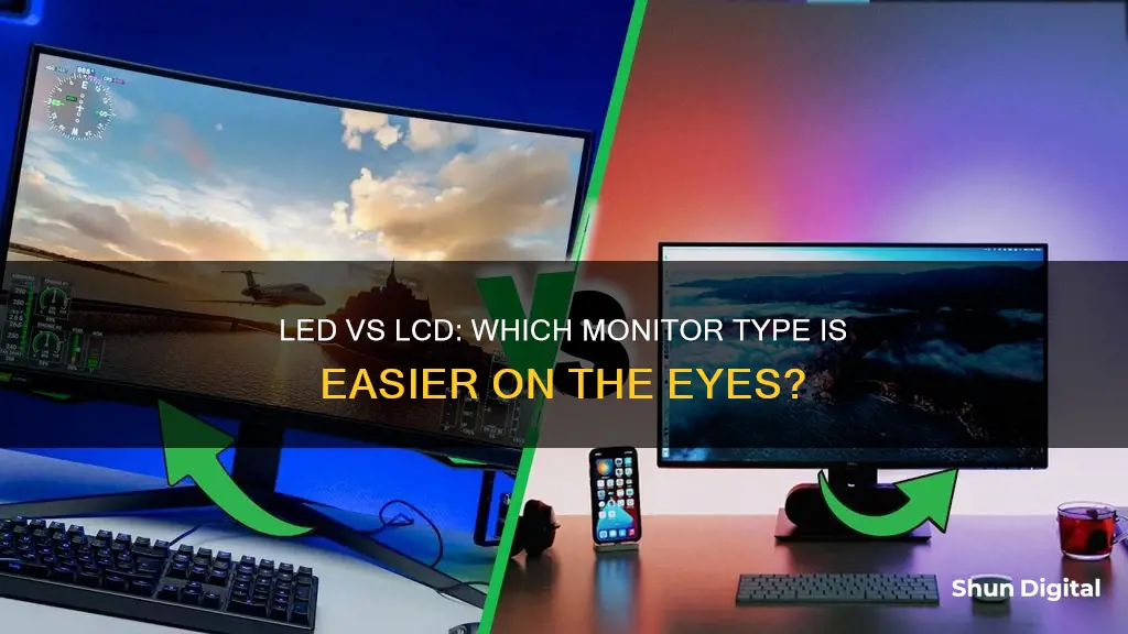 are led or lcd monitors better for your eyes