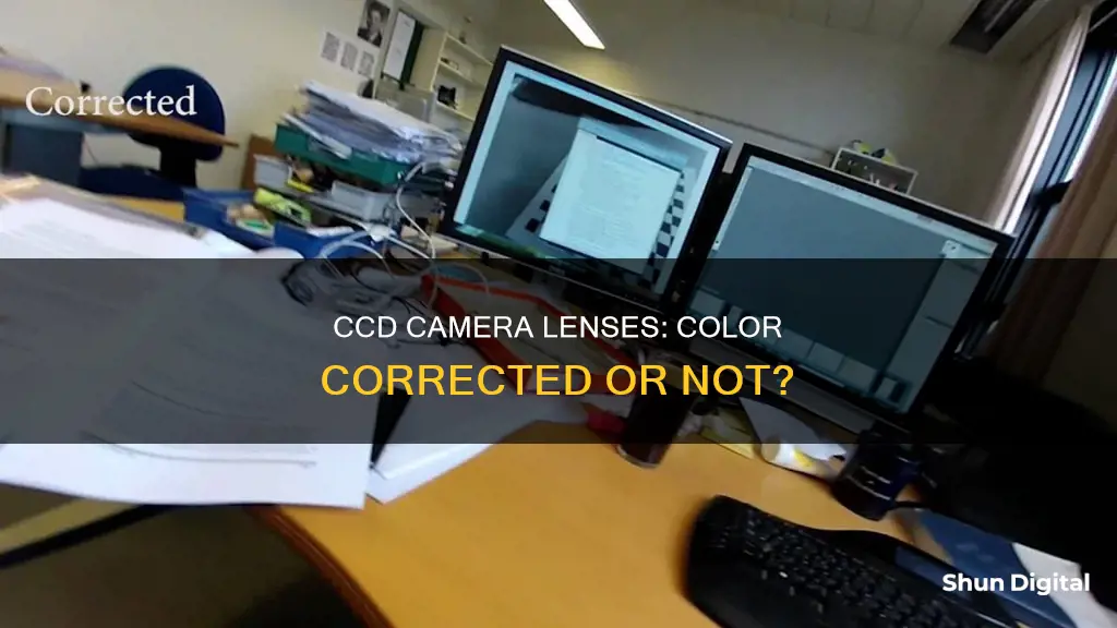 are lenses in ccd cameras color corrected