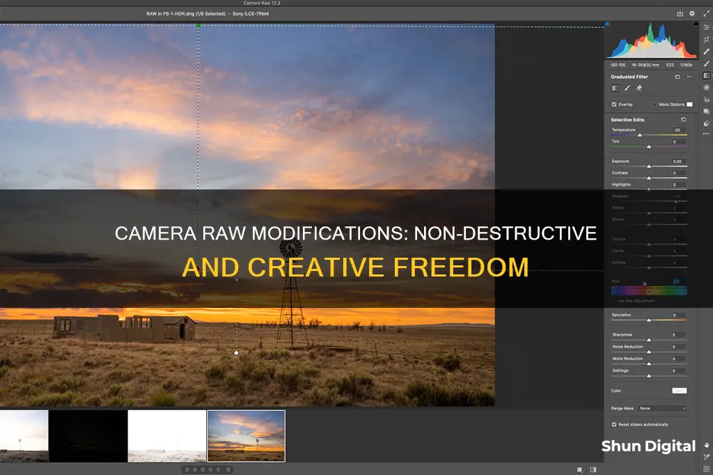 are modifications in camera raw non destructive