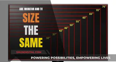 Monitor and TV Sizes: Are They Directly Comparable?