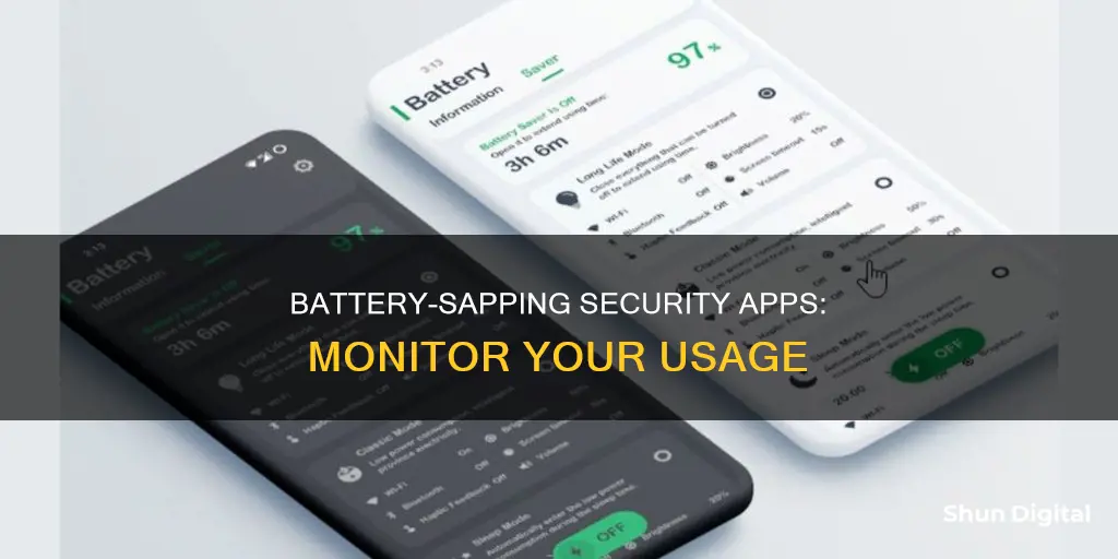 are named security apps that monitor battery usage