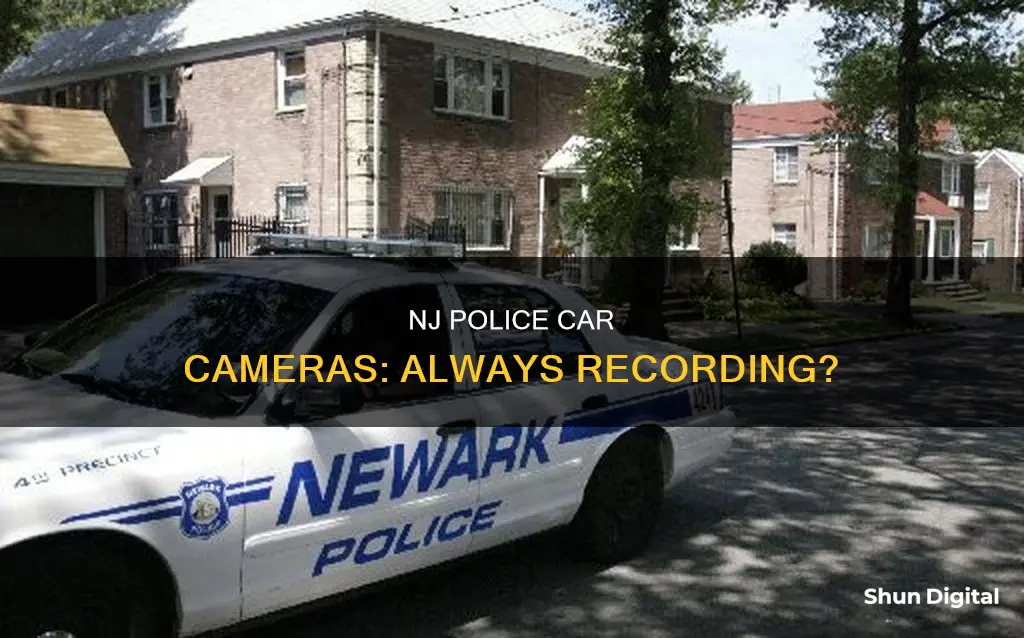 are police car cameras always on nj