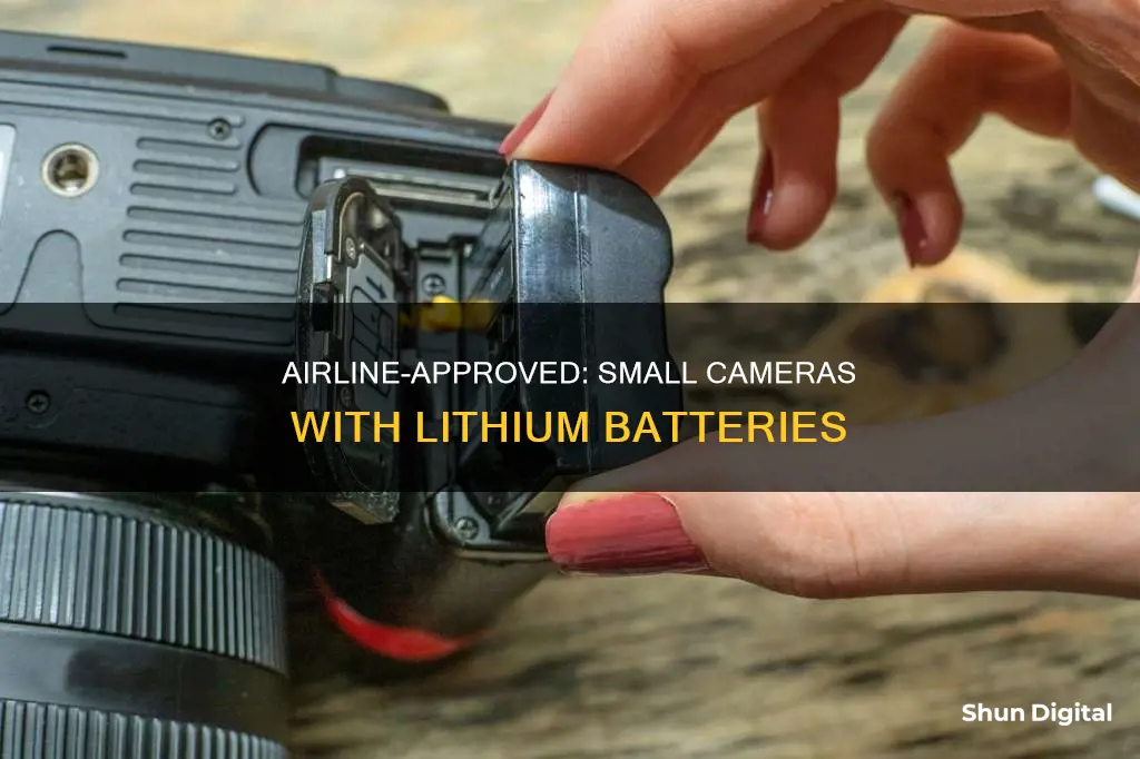 are small cameras with lithium battery okay on airline