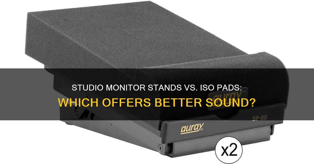 are studio monitor stands better than iso pads