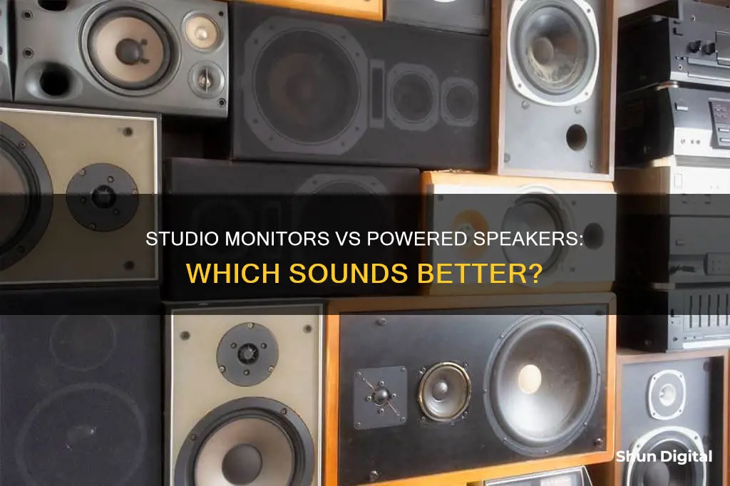 are studio monitors better than powered speakers