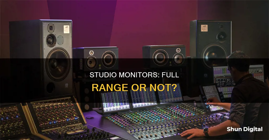 are studio monitors full range