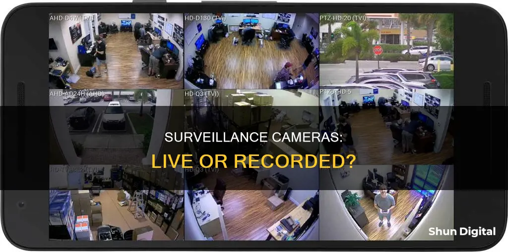 are surveilence camera live only