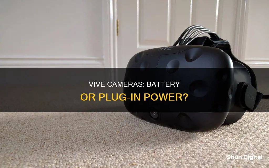 are the htc vive cameras battery powered