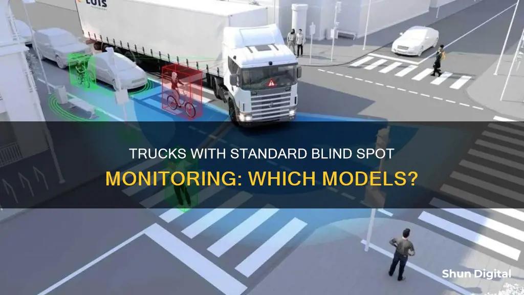 are there any trucks with blind spot monitoring standard equipment