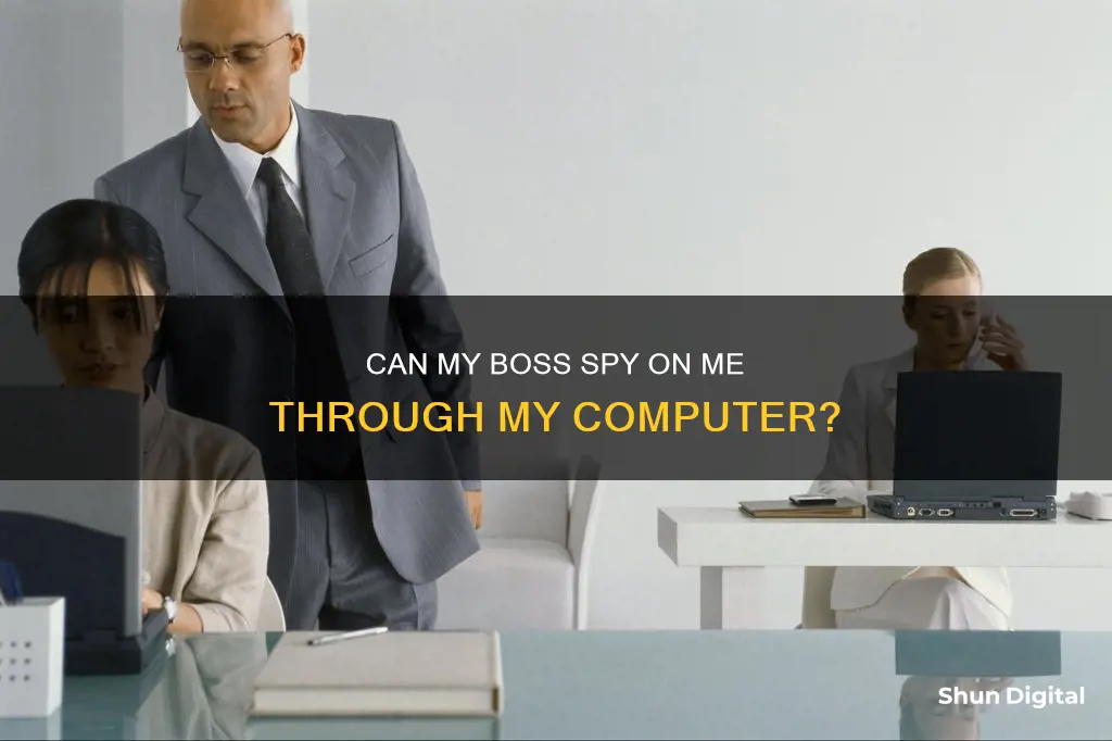 could my boss see me throughout thecomputer without camera