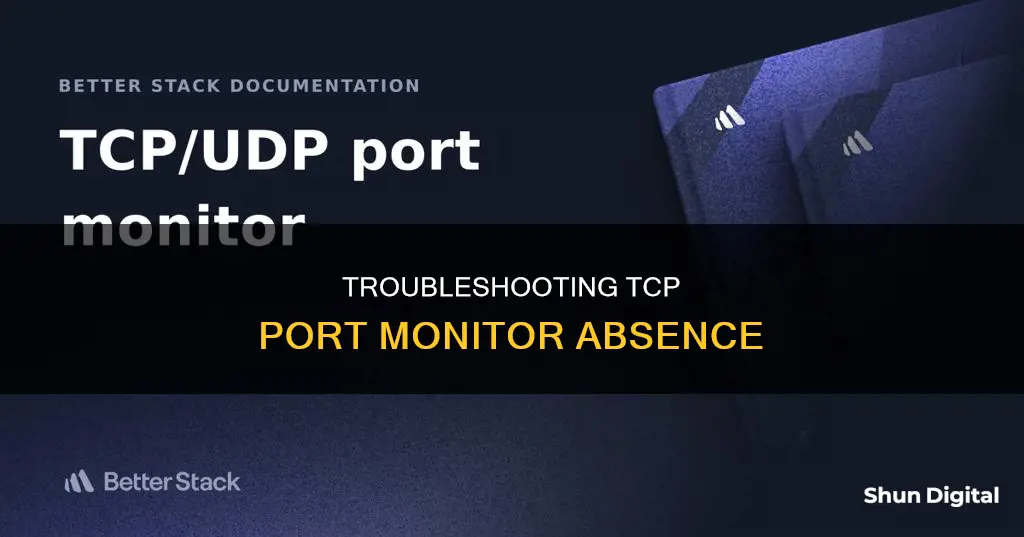 could not find tcp port monitor