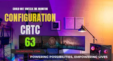 Fixing Monitor Configuration Issues: CRTC 63 Switch Problems