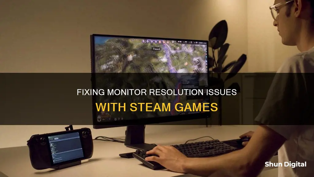 could not switch to requested monitor resolution steam