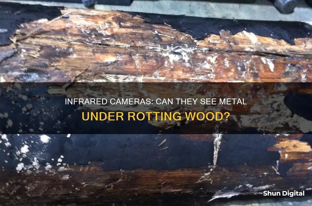 could you see metal under rotting wood with infrared camera