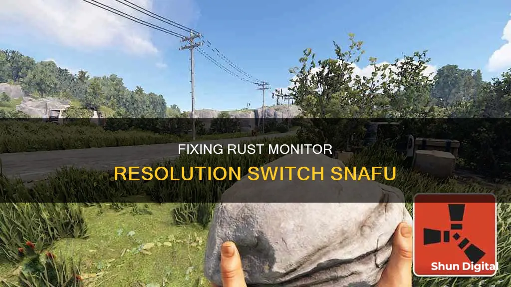 couldn t switch to requested monitor resolution rust