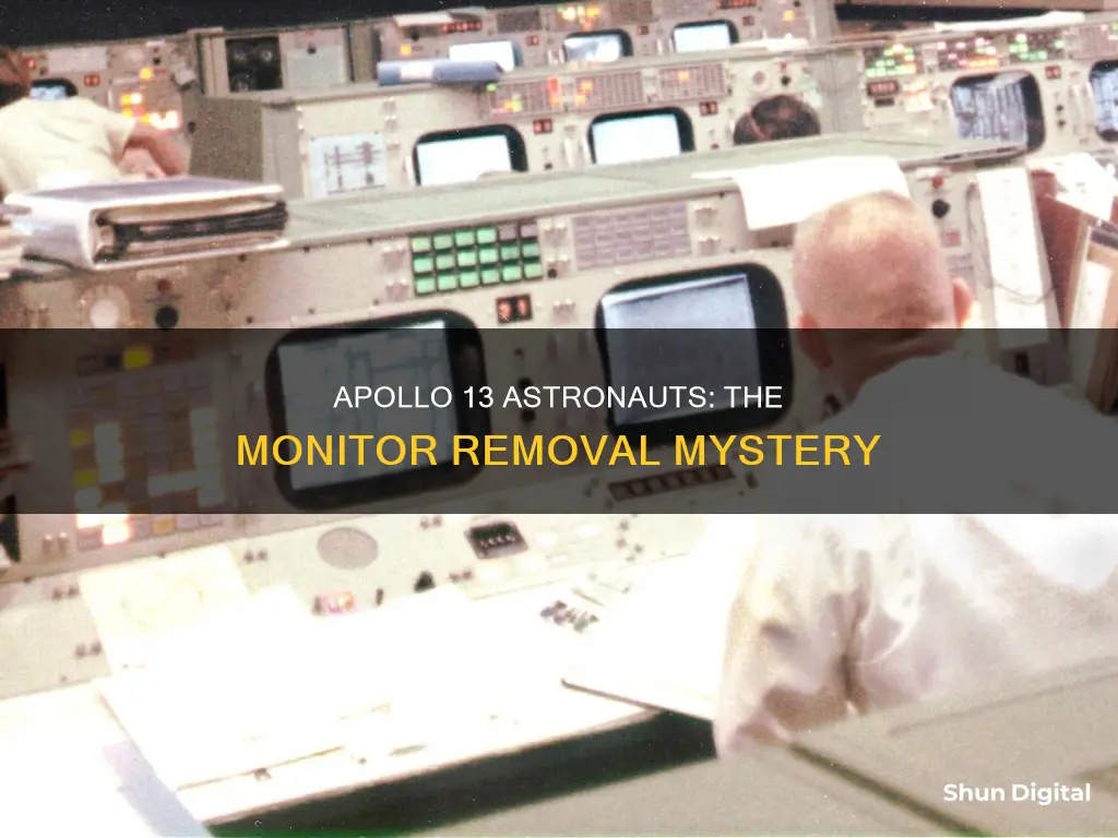 did apollo 13 astronauts really remove their monitors