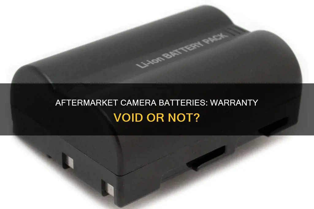 do aftermarket camera batteries void the warranty