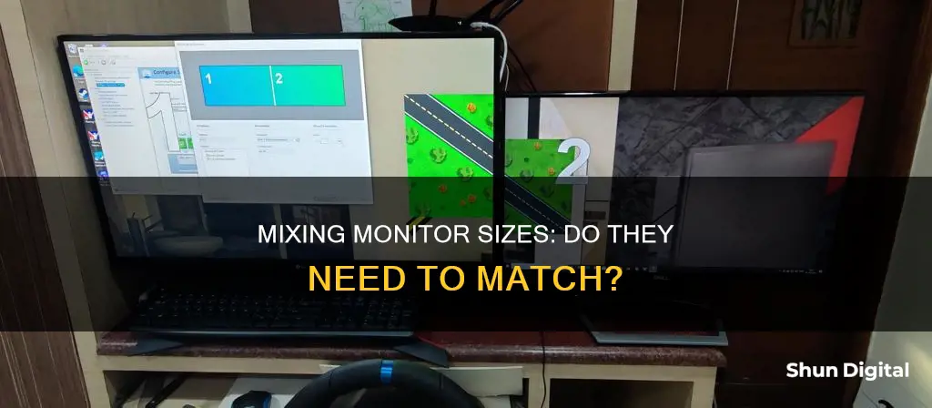 do all three monitors have to be the same size