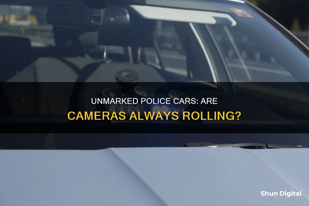 do all unmarked police cars have cameras