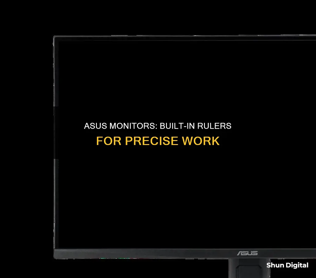 do asus commercial monitors have rulers