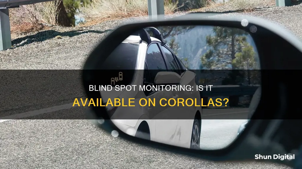 do corollas have blind spot monitoring