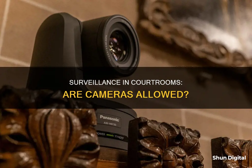 do courtrooms have surveillance cameras