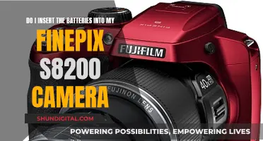 How to Insert Batteries into Your FinePix S8200 Camera