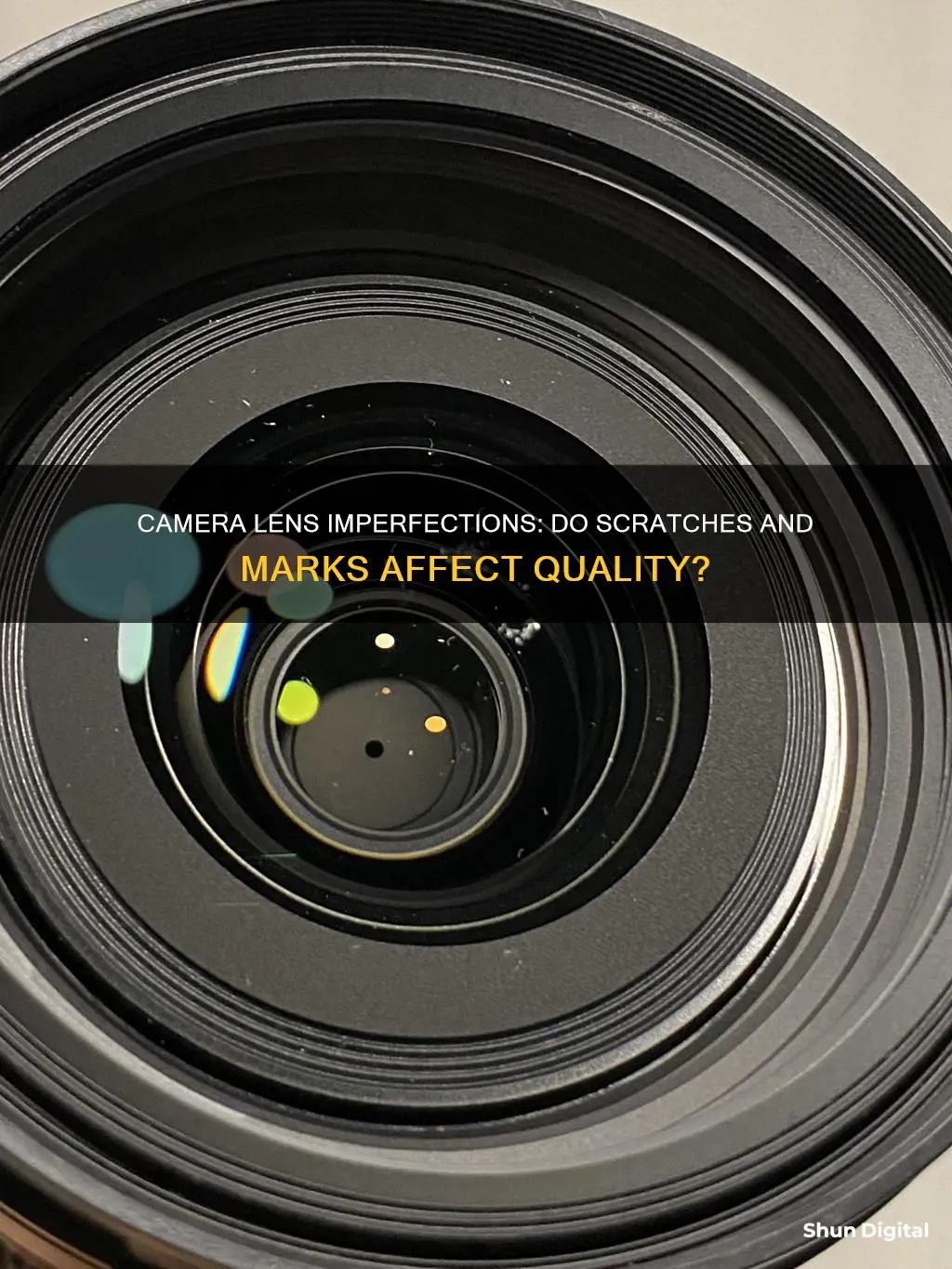 do marks and scratches on camera lenses matter