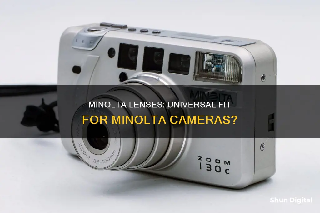 do minolta lenses fit on any minolta cameras