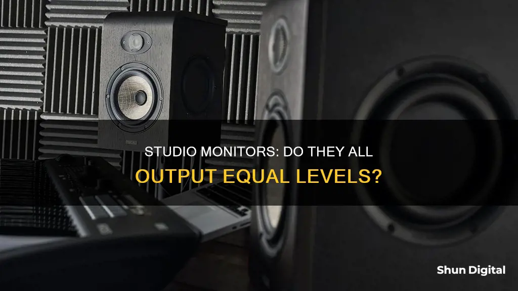 do not all studio monitors output the same level