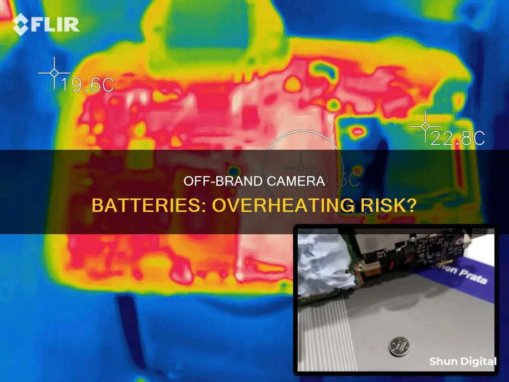 do off brand camera batteries cause overheating