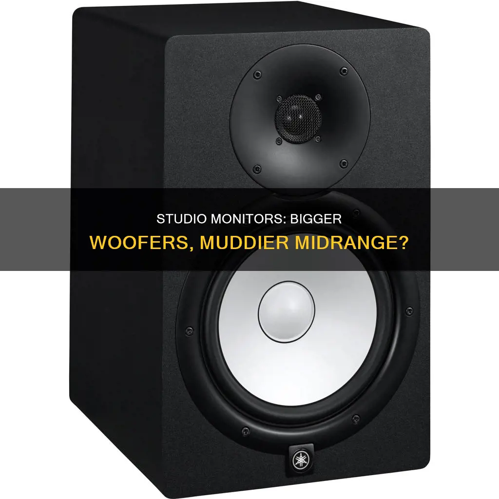 do studio monitors with 8 woofers cloud the midrange frequencies