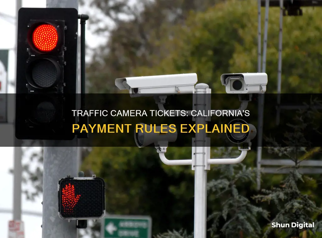 do you have to pay traffic camera tickets in California