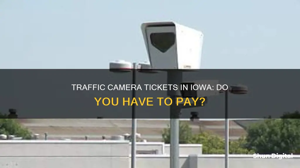 do you have to pay traffic camera tickets in iowa