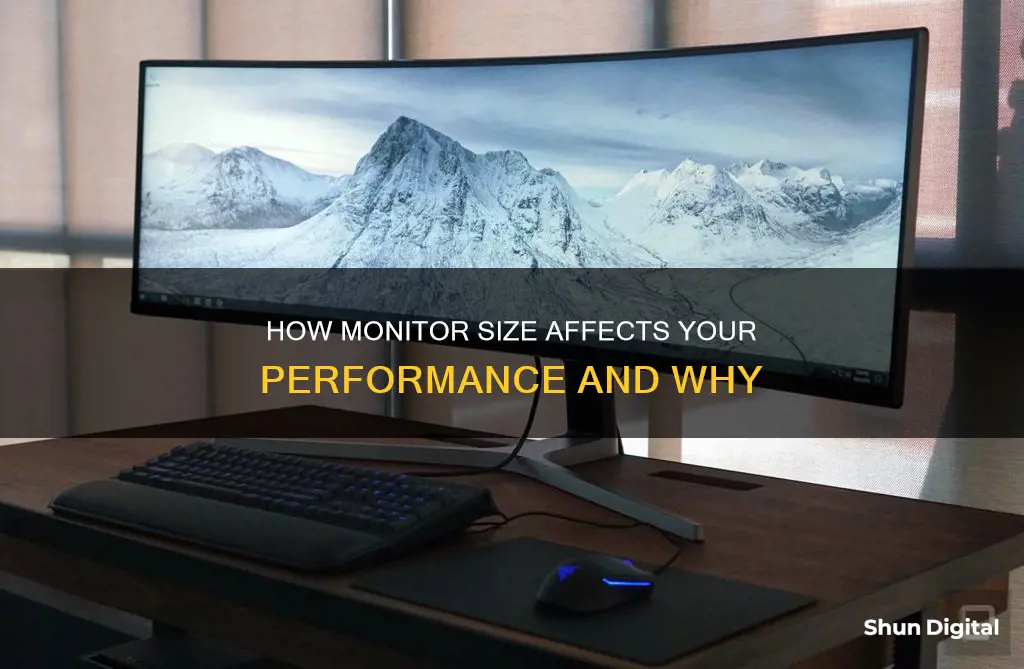 does a bigger monitor affect performance