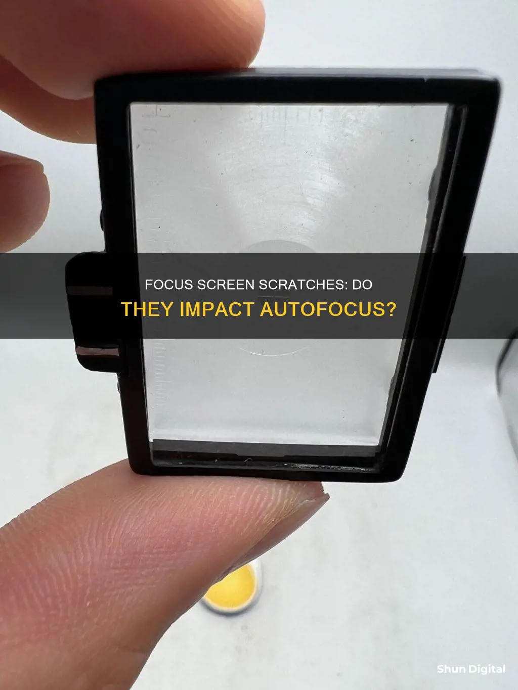 does a scratched focus screen affect camera auto focus