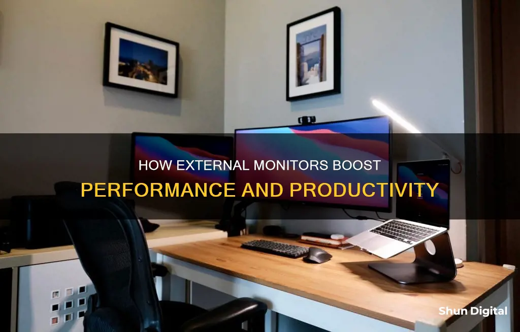 does an external monitor improve performance